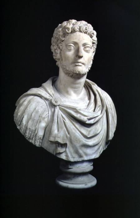Portrait bust of Emperor Lucius Aurelius Commodus (161-92) copy of a Roman original from Anonymous painter