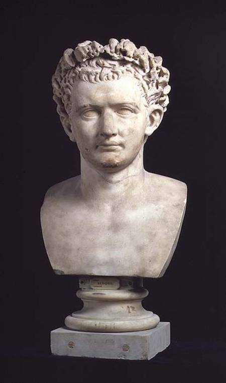 Portrait bust of Emperor Nero (37-68) from Anonymous painter