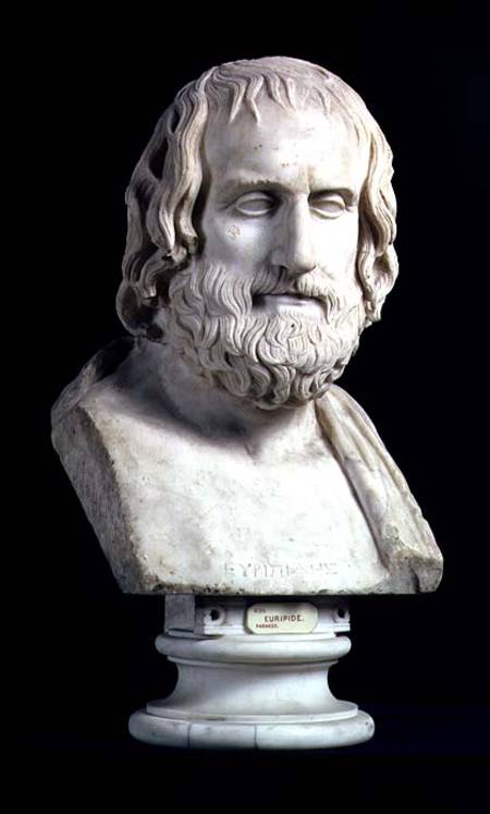 Portrait bust of Euripides (c.480-406 BC) from Anonymous painter