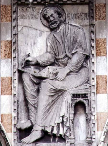 Relief from the north side of the basilica, St. Mark from Anonymous painter
