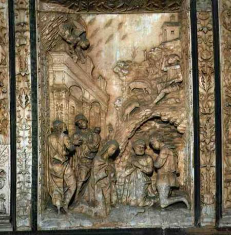 Relief Panel depicting the Adoration of the Infant Christ from Anonymous painter
