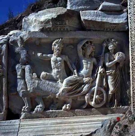 Roman relief depicting a triumphal chariot from Anonymous painter