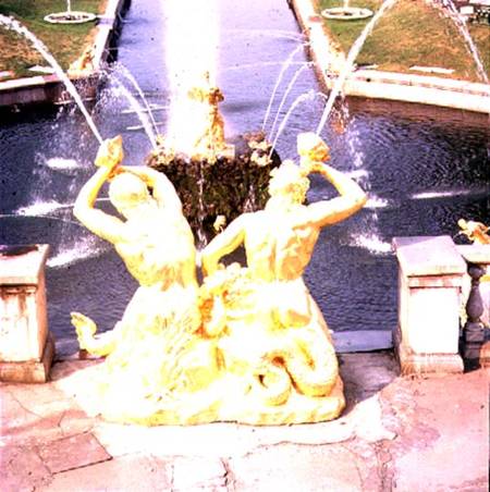 Sculptural group of two gilded tritons from the Grand Cascade from Anonymous painter