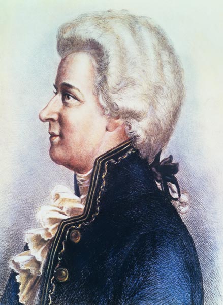 Portrait of Mozart from Anonymous painter