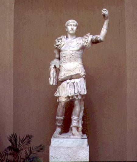 Statue of the Emperor Trajan (53-117 AD) Roman from Anonymous painter