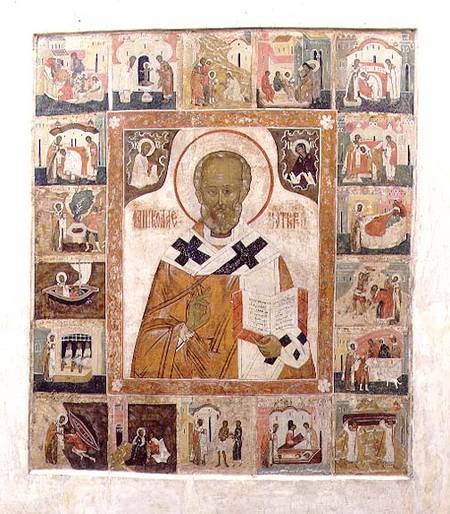 St.Nicholas with scenes from his lifeRussian (Tver) from Anonymous painter