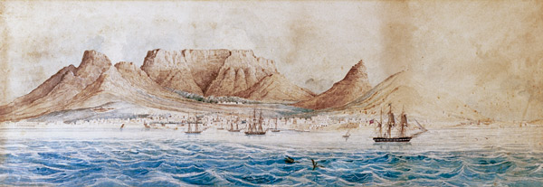 View of Table Bay, Colonial School from Anonymous painter