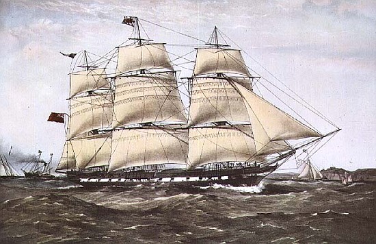 The Clipper Ship ''Anglesey'' from Anonymous painter
