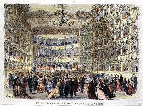 A Masked Ball at the Fenice Theatre, Venice, 19th century