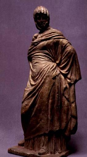 Female statuette, Boeotian from Tanagra,Greek