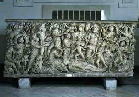 Frieze from a sarcophagus depicting the legend of Prometheusfrom Pozzuoli