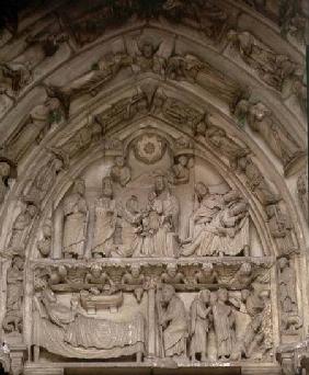 The Nativitytympanum from the west or Royal Portal