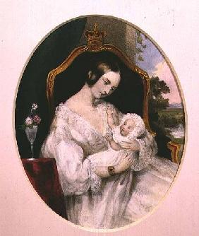 Queen Victoria with the Princess Royal as a baby