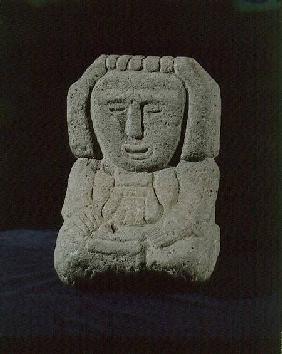 Sculpture of a goddessfrom near Tenochtitlan (Mexico City) Aztec