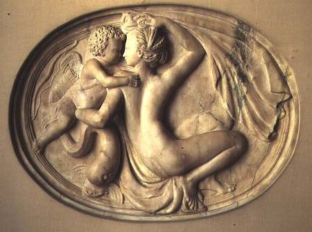 Venus and Cupid, relief attributed to Jean Goujon (1510-c.1568) from Anonymous painter
