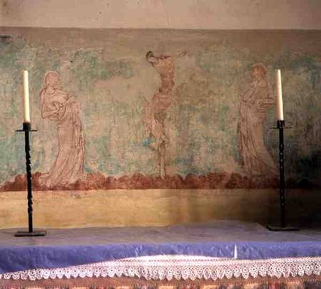 Wall painting depicting the Crucifixion from Anonymous painter