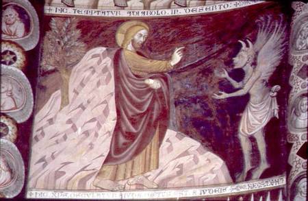 Christ is Tempted by the Devil in the Desert from Anonymus