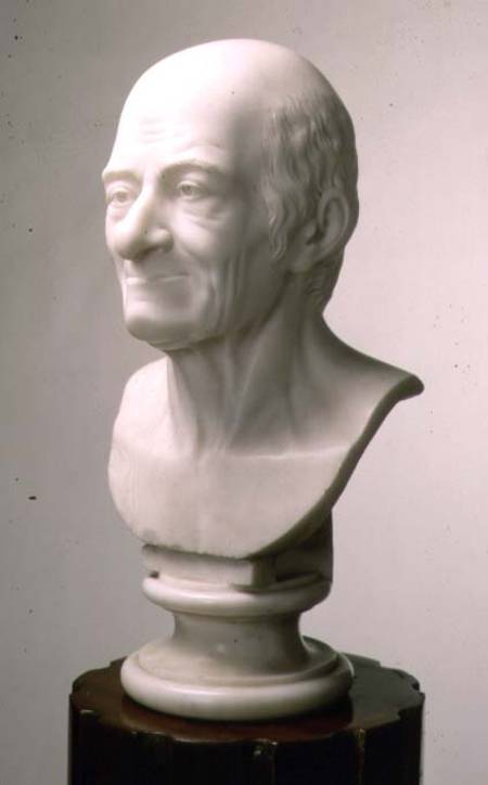 Marble bust of Voltaire from Anonymus