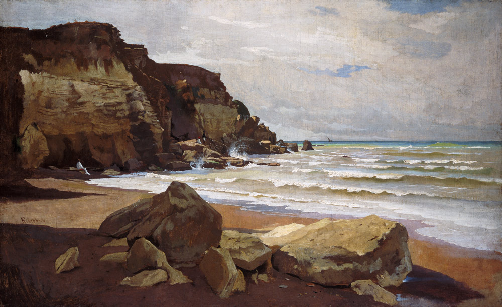 Sea coast at postage this ' Anzio. from Anselm Feuerbach