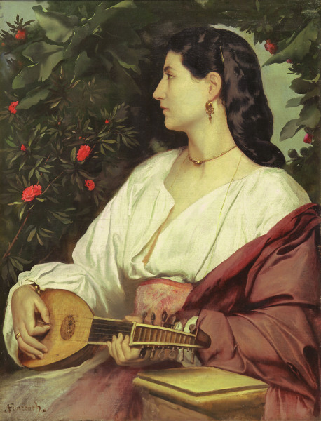 Mandoline Player from Anselm Feuerbach