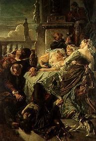 The death of the Pietro Aretino. from Anselm Feuerbach
