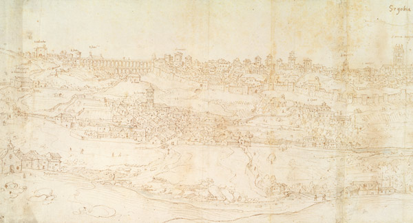 View of Segovia from Anthonis van den Wyngaerde