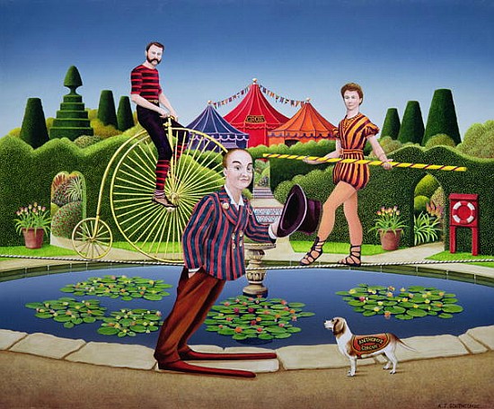 Circus Performers, 1979 (acrylic on board)  from Anthony  Southcombe