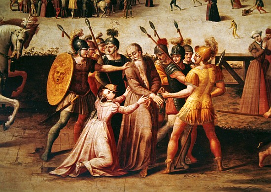 The Arrest of Sir Thomas More in 1535 (detail of 40437) from Antoine Caron