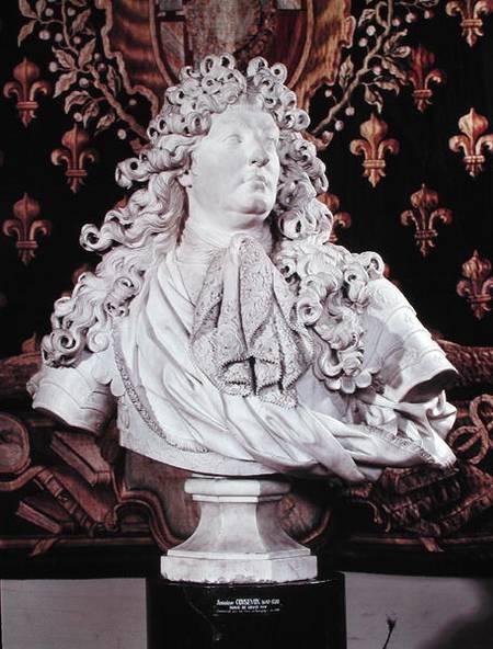 Bust of Louis XIV (1638-1715) from Antoine Coysevox