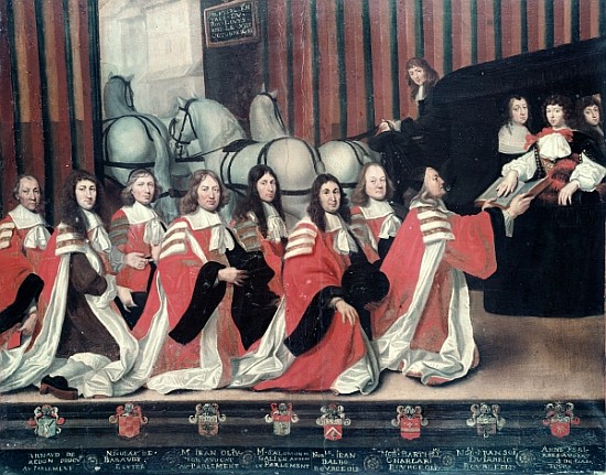 Louis XIV received the sheriffs in Toulouse from Antoine Durand