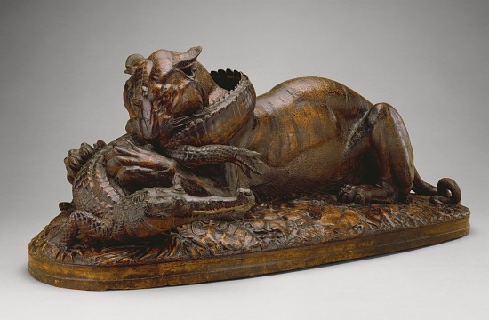 Tiger devouring a Gavial from Antoine Louis Barye