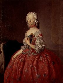 Duchess Filipino Charlotte of Brunswick-Wolfenbüttel from Antoine Pesne