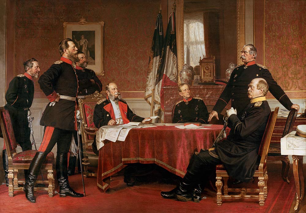 Discussion of a War Strategy in Versailles from Anton Alexander von Werner