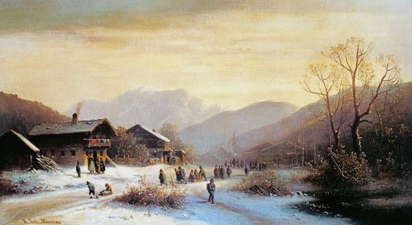 Winter landscape. from Anton Doll