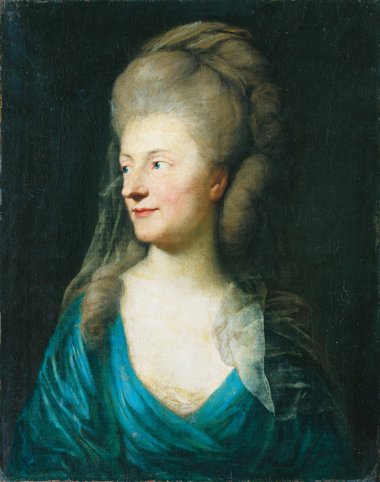 Portrait of Johanna Henriette Louise Countess of Bestucheff-Rumin, née von Carlowitz (1717-1787) (?) from Anton Graff