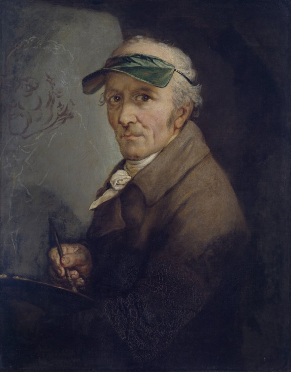 Self-Portrait with Eye-shade from Anton Graff