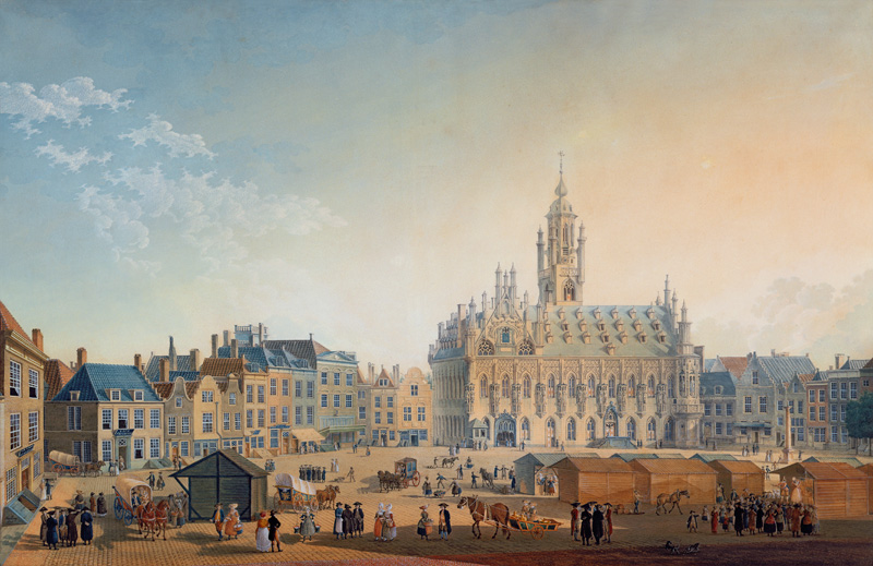 The Main Square, Middelburg from Anton Ignaz Melling