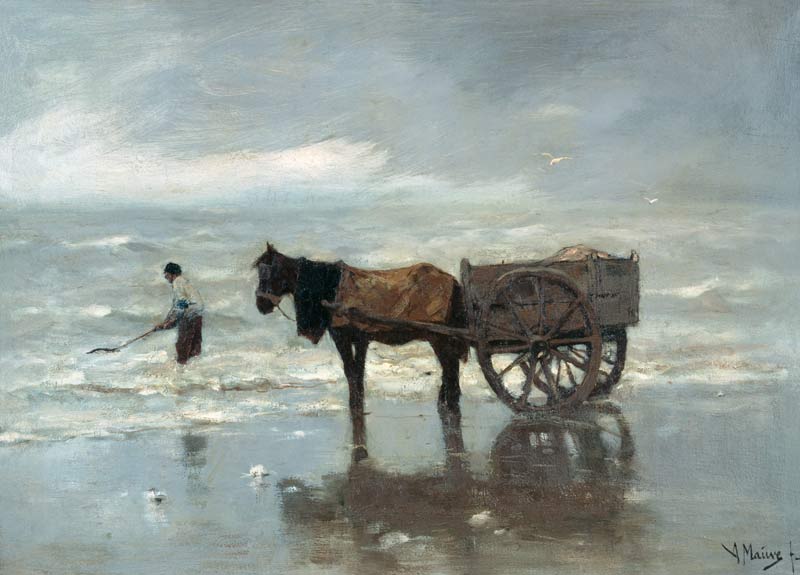 Pferdekarren am Strand (Tangsammeln) from Anton Mauve