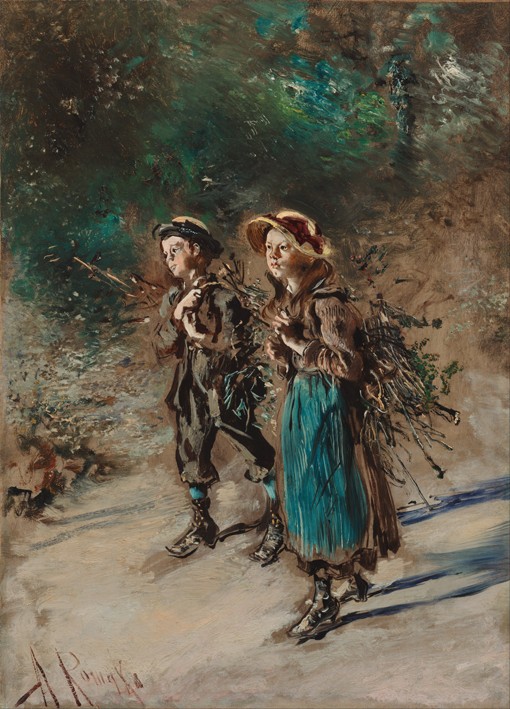 Children with Brushwood from Anton Romáko