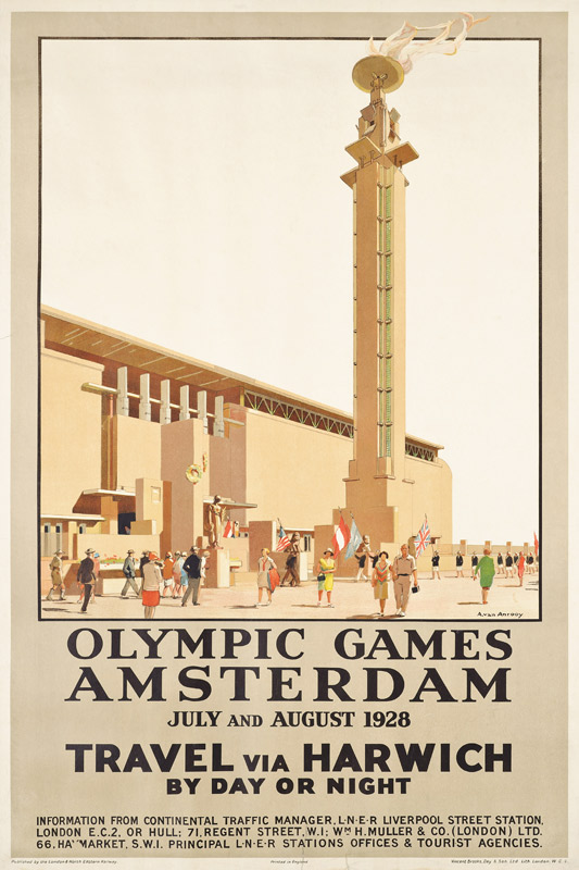 A poster advertising the 1928 Olympic Games in Amsterdam, 1928 from Anton van Anrooy