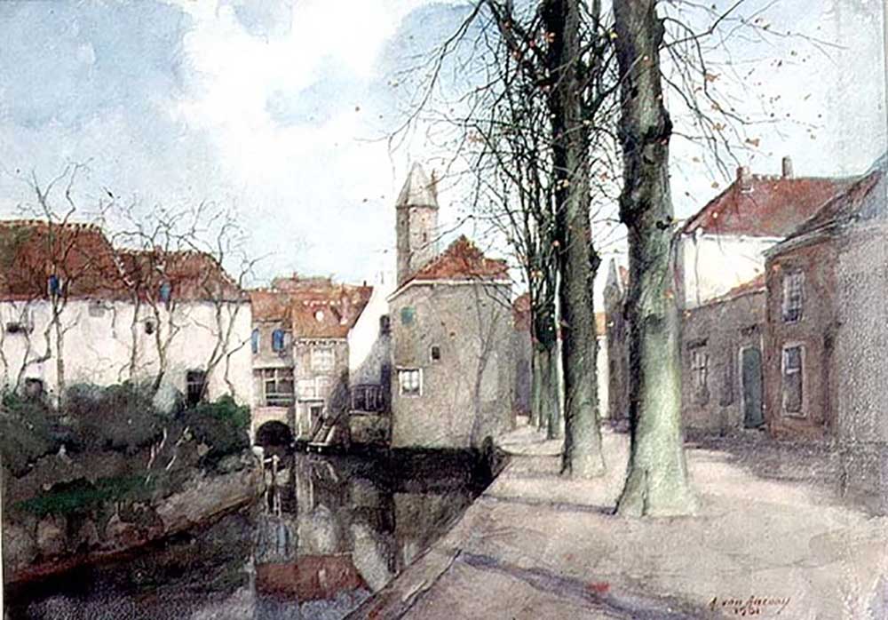 A Canal at Amersfoort from Anton van Anrooy