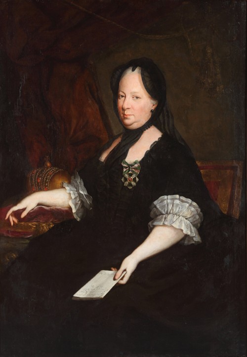 Portrait of Empress Maria Theresia of Austria (1717-1780) as a widow from Anton von Maron