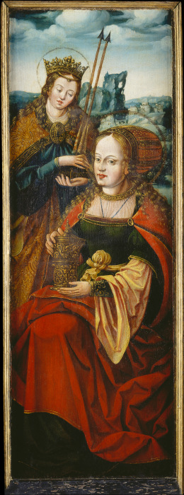 The Sts. Magdalen and Ursula right wing of an altarpiece from Anton Woensam von Worms