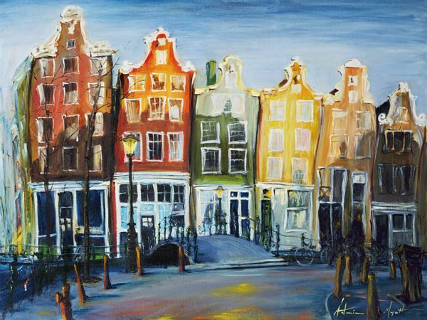 Houses of Amsterdam, 1999 (oil on canvas)  from Antonia  Myatt