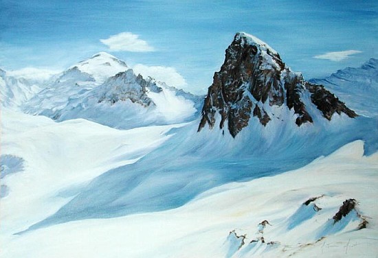 Alpine Shadows, 2000 (oil on canvas)  from Antonia  Myatt