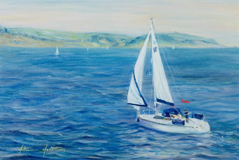 Sailing Home, 1999 (oil on canvas)  from Antonia  Myatt