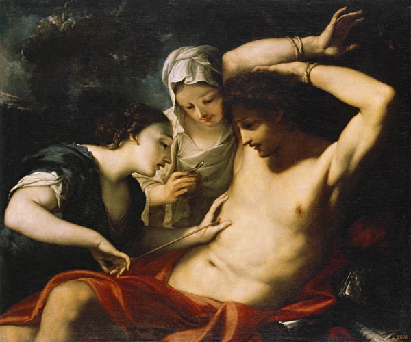 The Saints Sebastian, Irene and Lucia from Antonio Balestra