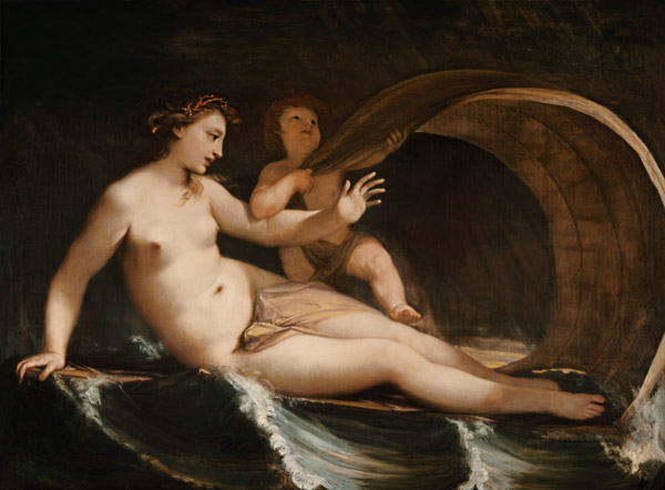 Venus and Amor, on which oceans driving from Antonio Bellucci