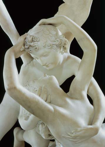 Psyche Revived by the Kiss of Love  (detail of 123192) from Antonio Canova
