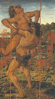 Herkules und Antaeus from Antonio del Pollaiuolo